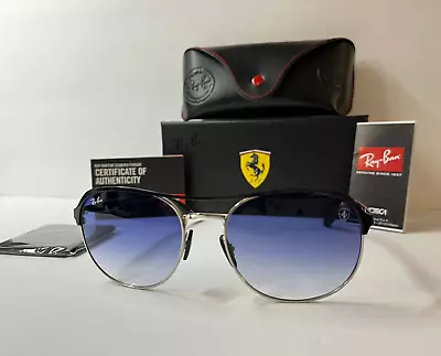 Ray-Ban Scuderia Ferrari RB3685M F060/H2 DarkBlue Lens Size 56-18mm (Brand New) • $170.90