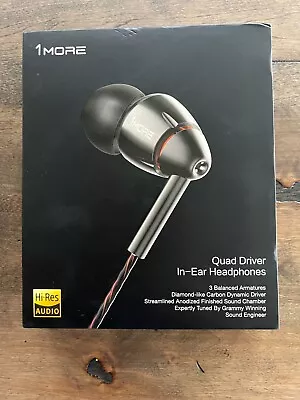 1MORE Quad Driver In-Ear Earphones Hi-Res High Fidelity Headphones • $59