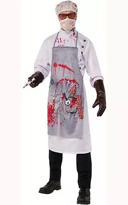 Mad Scientist Evil Doctor Adult Mens Halloween Surgeon Costume • $33.35