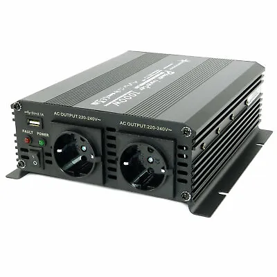 Voltage Converter Inverter 1000 2000 Watts 24V 230V Inverter New Original Packaging • £67.20