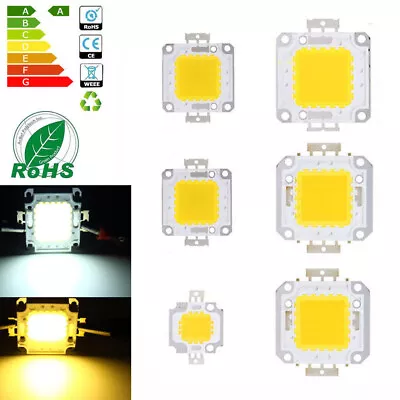 10W 20W 30W 50W 70W 100W LED Chip High Power COB SMD Bulb Light 12V 36V • $1.97