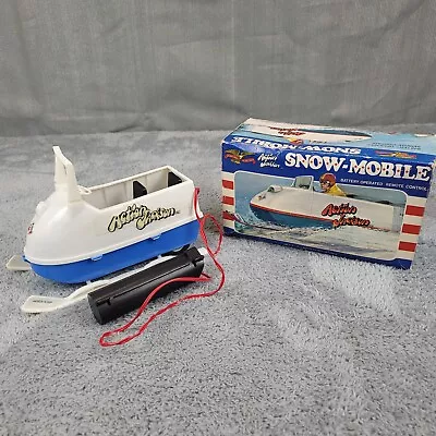Action Jackson SNOW MOBILE IN ORIGINAL BOX  Mego Toys Remote Control • $75.99