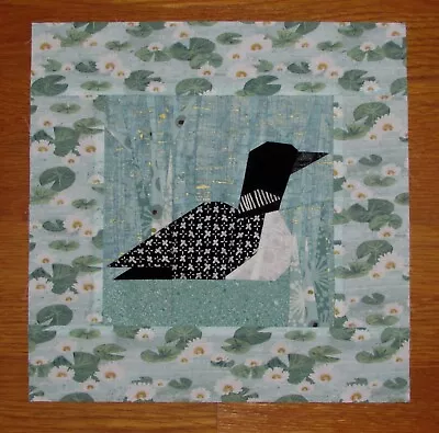 Mini QUILT Top: Languorous LOON • $11.50