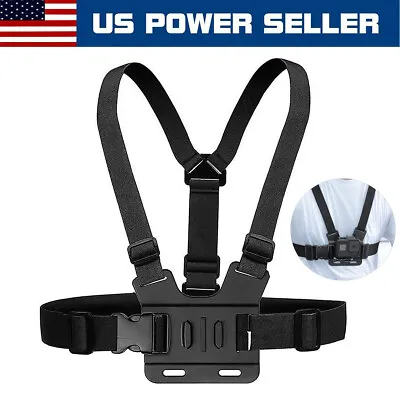 $6.99 • Buy Adjustable Chest Body Strap Mount Accessories For GoPro Hero 3 4 5 6 7 8 Max 9