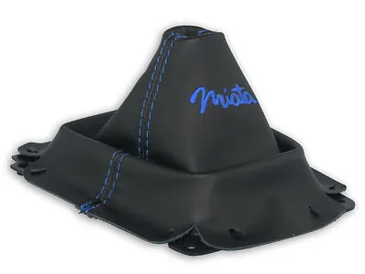 For Mazda Mx-5 Miata Na 89-98 Gear Shift Boot Gaiter Leather Embroidery Blue • $25.99