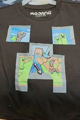 Minecraft Boys Summer Shirt Creeper Walk  T-Shirts. Size 8 • $12.50