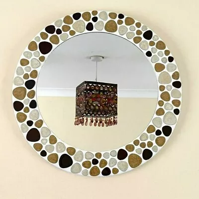£55 • Buy Seashore Pebble Round Mosaic Mirror