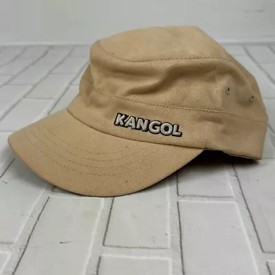 Kangol Flexfit Army Cap Military Cadet Cotton Twill Flat Top Beige S / M • $28