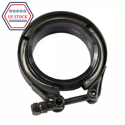 $14.97 • Buy 2.5  Stainless Steel V-Band Flange & Clamp Kit NEW For Turbo Exhaust Downpipes