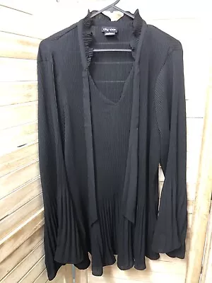 City Chic Ladies Black Tunic Top Size Large • $5