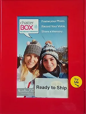 Chatter Box Recordable Voice Photo Frame -4x6- Colors And Theme May Vary • $14.99