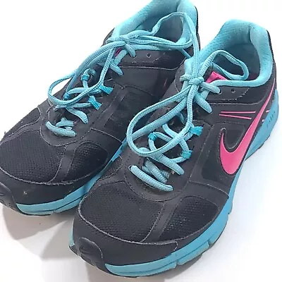 NIKE Women’s Size 7.5 Air Relentless 3 Black Running Shoes Sneakers 616596-002 • $34.99