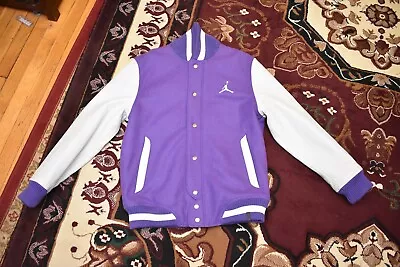 * New * Nike Jordan Jumpman Purple Leather Jacket 395437 *nwt* • $425