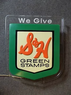 Vintage S&H Green Stamps Lighted Sign • $125