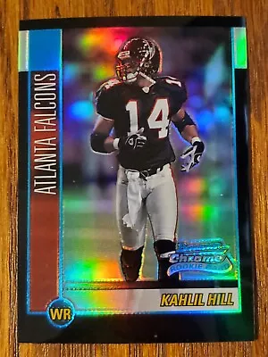 2002 Bowman Chrome Black Refractor #'d 308/500 - Kahlil Hill RC • $5