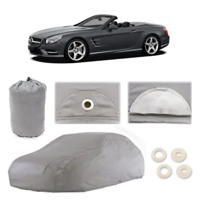 Mercedes-Benz SL550 4 Layer Car Cover Fit Outdoor Water Proof Rain Snow Sun Dust • $50.95