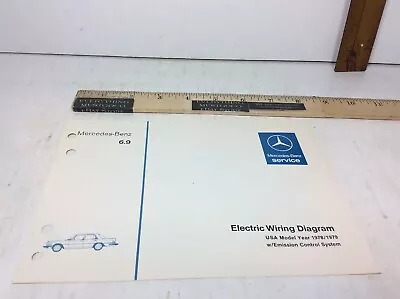 1978/1979 Mercedes Benz USA Model 6.9 (116.036) OEM Electrical Wiring Diagram • $15.48