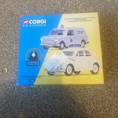 £10 • Buy Corgi 1:43 Morris Minor & Mini Van - Stockport Borough Police Set  08005