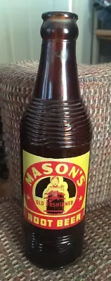 Vintage Masons Root Beer ACL Bottle. 1950. Chicago IL • $12