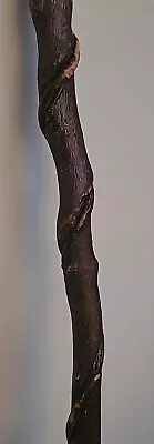 Antique Vintage Vine Twisted Folk Art Carved Wood Cane Walking Stick Old 40  • $49