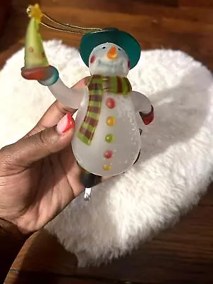 Avon Lighted Snowman Ornament • $20