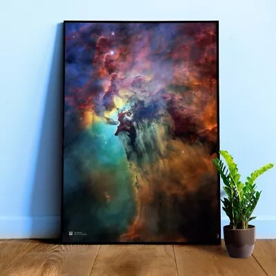 Lagoon Nebula M8 NGC 6523. NASA Hubble Space Telescope — Space Poster • $19