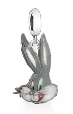 925 Sterling Silver & Enamel Bugs Bunny Dangle Charm For Bracelet  • $19.80