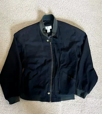 Vintage 80s Men’s Poeta Moda Zipper Bomber Jacket ∣ Size Medium • $30