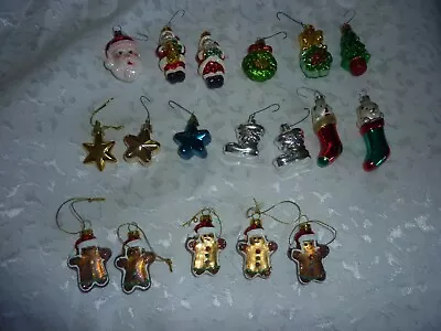 Pick 1 Tiny Mini Christmas Tree Ornaments Mercury Glass Approx. 2  Santa Cat Dog • $5.75