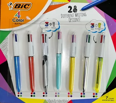 Collection Of BIC 4-Color Ball Pen + Pencil + Highlighter Assorted Colors 7 • $24