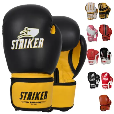 £9.99 • Buy Boxing Gloves Punch Bag MMA Sparring Training Muay Thai Leather Kickboxing