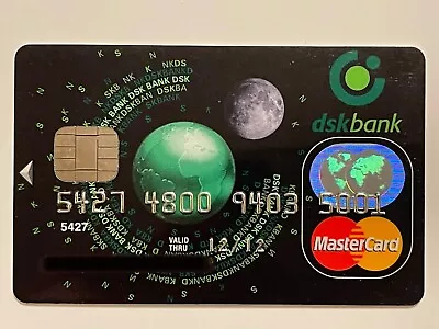 DSK Bank MasterCard Credit Card▪️Chip▪️Expired In 2012▪️Bulgaria▪️Globe Design • $17.99