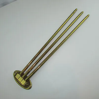 Vintage Brass 3 Swing Arm Wall Mount Towel Holder With 14  Long Arms • $85