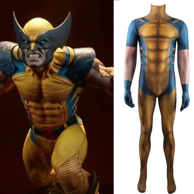 X-Men Wolverine Sideshow Collectibles Costume Cosplay Bodysuit For Kids Adult • $63.89