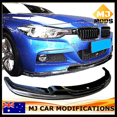 Carbon Fibre Front Lip For BMW【F30/F31 316/318/320/328/330/335/340 M SPORT】【V】 • $550