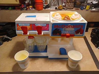 Fisher Price McDonalds Soda Fountain Soft Serve Ice Cream Machine Play Food • $48