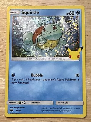 Squirtle - 17/25 - Holo - McDonalds 2021 - 25th Anniversary - NM/M Pokemon Card • $6.95