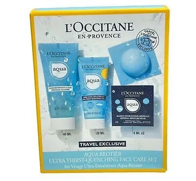 L'Occitane En Provence Ultra Thirst-Quenching Face Care Set (4 Pcs) NEW IN BOX • $20.95