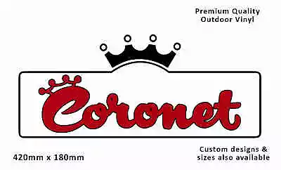 Coronet 1970-80s Caravan Replacement Vinyl Decal Sticker • $32.95