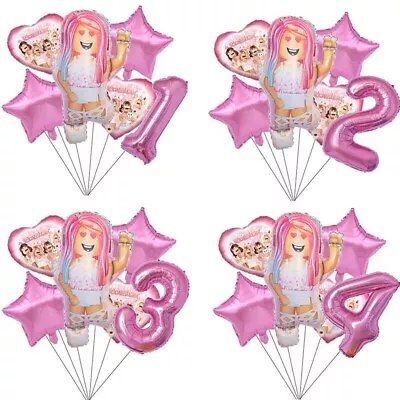 Floating Age Number Balloon Foil Girls Gaming Birthday Party Decorations • £9.99