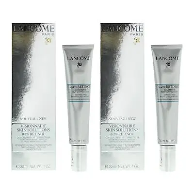 Lancome Visionnaire Skin Solutions 0.2% Retinol Night Concentrate 30ml X 2 • £40