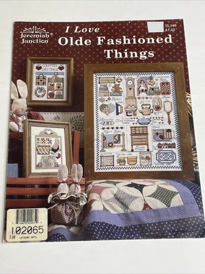 $8 • Buy Jeremiah Junction I Love Olde Fashioned Things 3 Designs Cross Stitch Pattern
