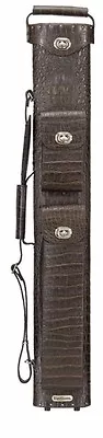 Vincitore 2x4 Brown Crocodile Leather Pool Cue Case LCH24-3 FREE Shipping • $219.99