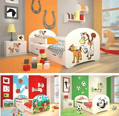 £166.66 • Buy Toddler Bed Children Bed Kids Bed +FREE MATTRESS+FREE DRAWER!!!!! 160x80 140x70
