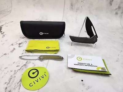 Civivi Knives Odium Liner Lock C2010G D2 Stainless Steel Dark Green Micarta • $49.99