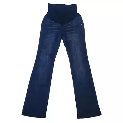 Motherhood Maternity 5 Pocket Secret Fit Belly Boot Cut Jeans Blue Small • $9.99