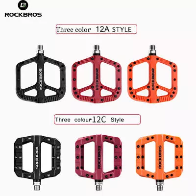 ROCKBROS Bicycle Nylon Pedals Road BMX Mountain Bike One Sealed Bearing Pedals • $19.79