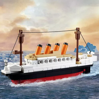 DIY Titanic Building Block Toys Boat Model Ornament Birthday Children Gifts AU· • $19.94