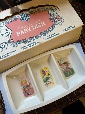 Vintage 1960s Baby Food Warmer Dish General Electric Heat N Serve • $12