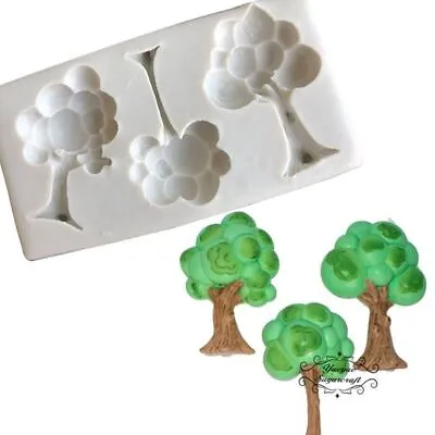 Tree Cake Silicone Mold Baking Fondant Cake Chocolate Resin Mould Decorations • $14.95